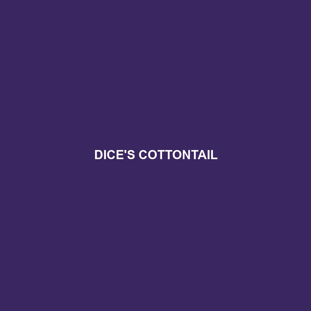 Dice's Cottontail