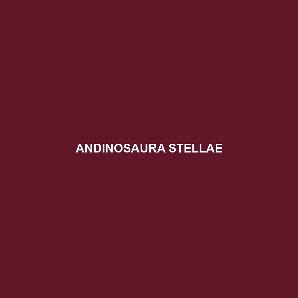 Andinosaura stellae