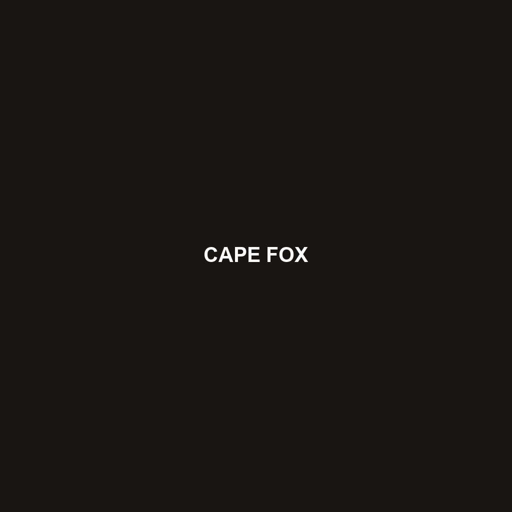 Cape Fox