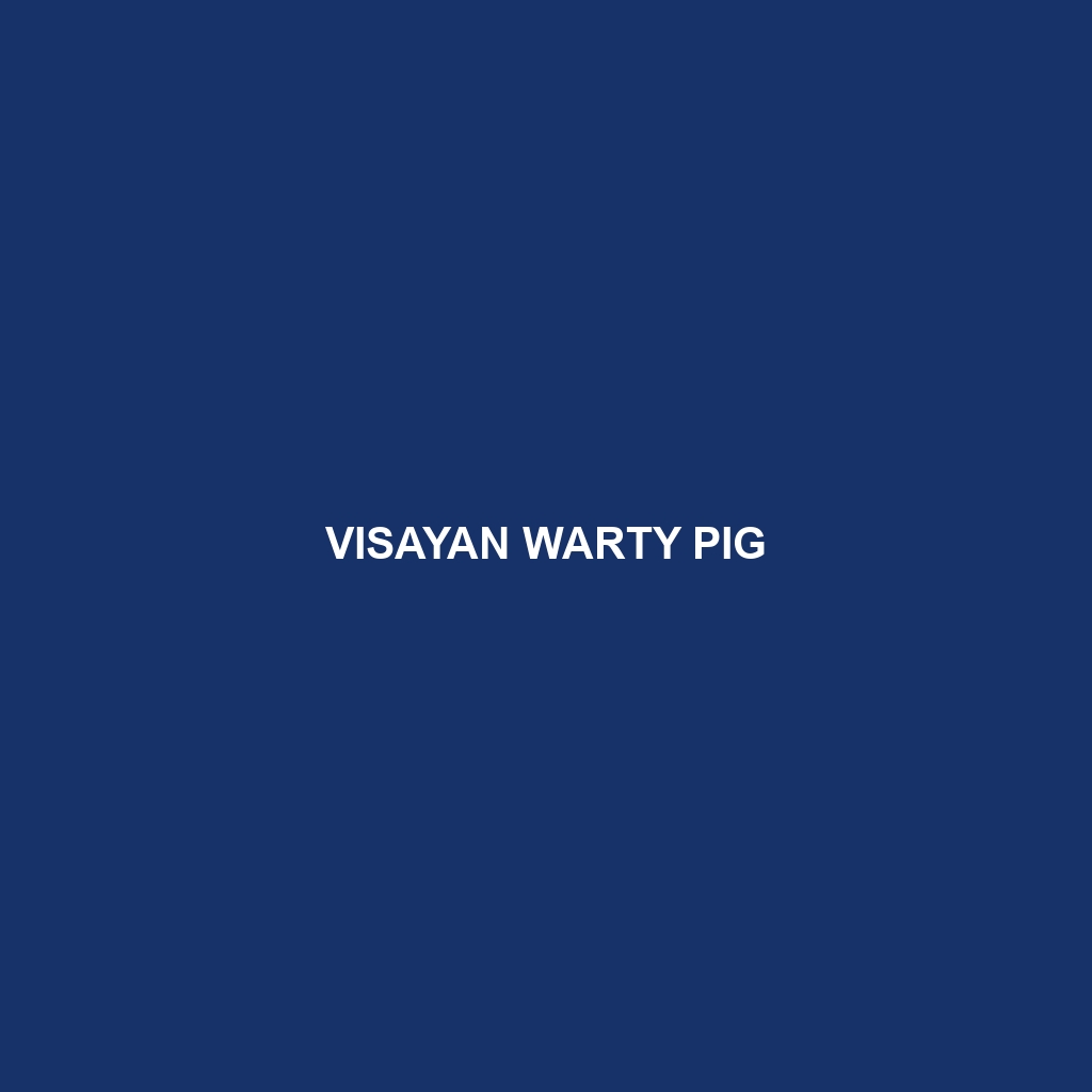 Visayan Warty Pig