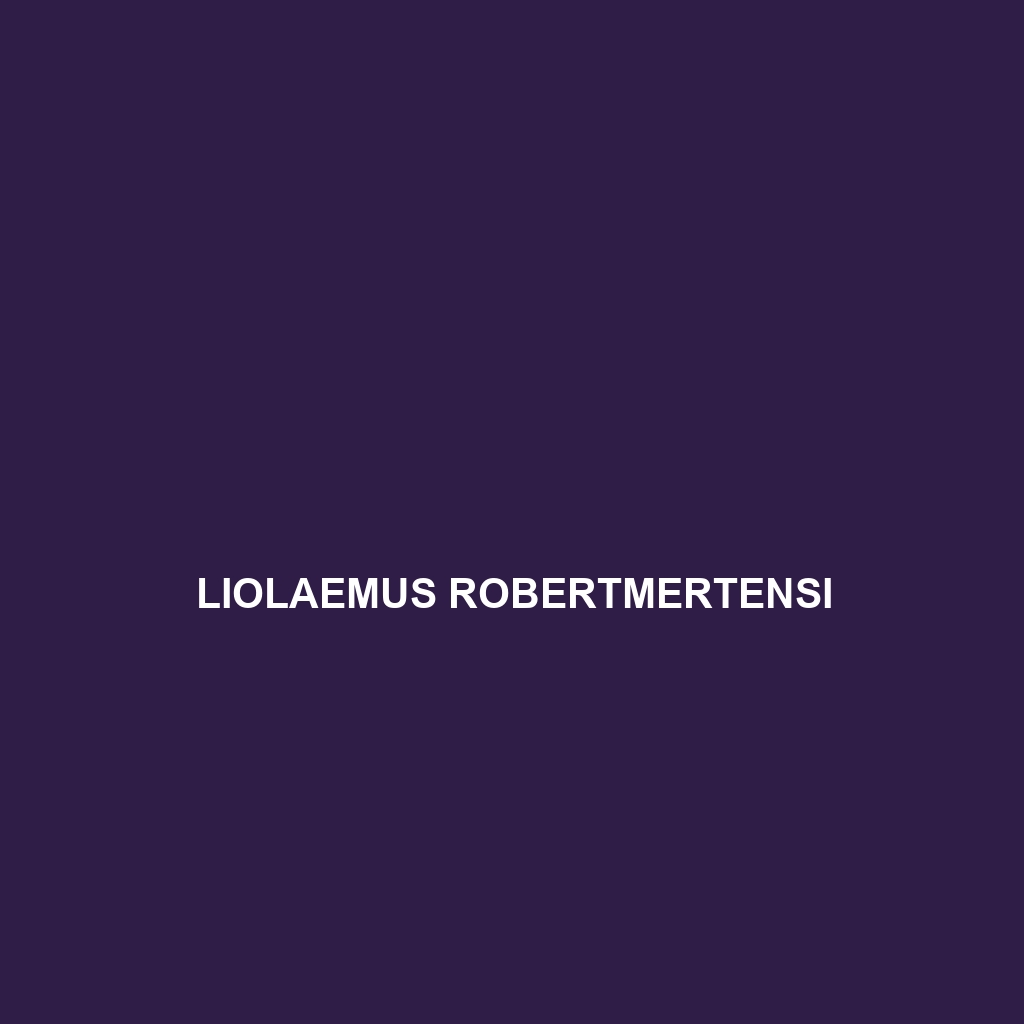 Liolaemus robertmertensi