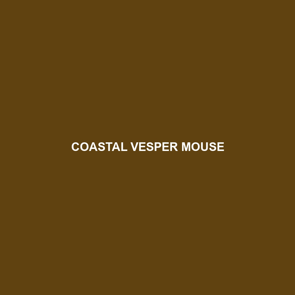 Coastal Vesper Mouse