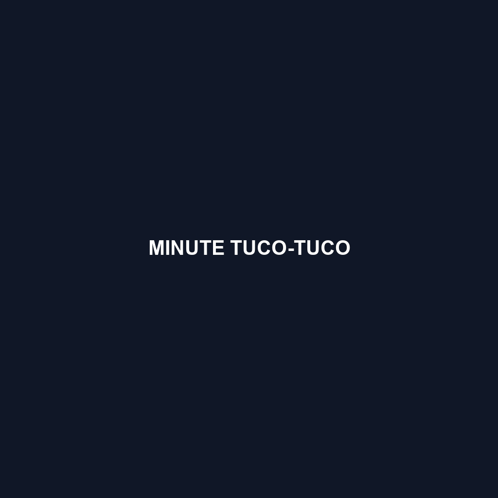 Minute Tuco-tuco