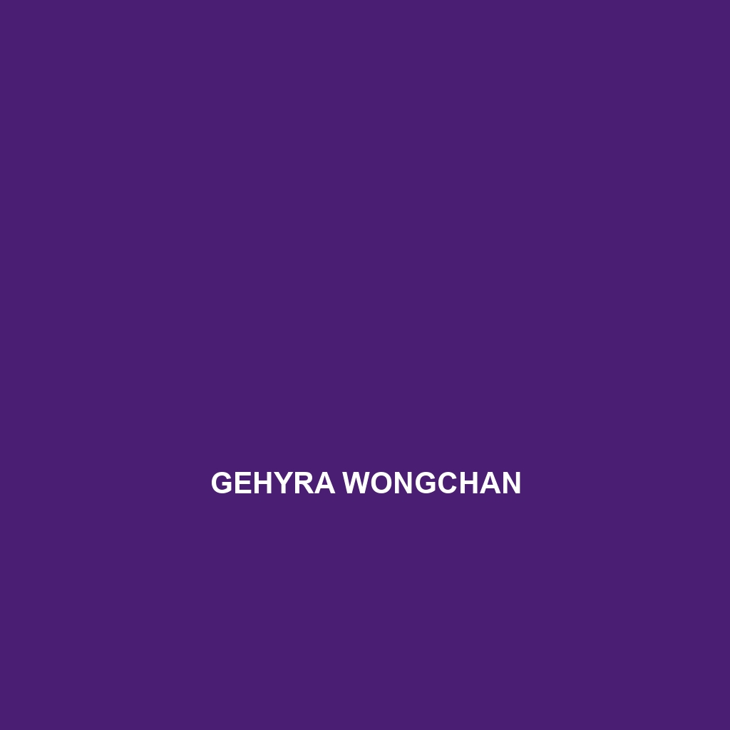 Gehyra wongchan