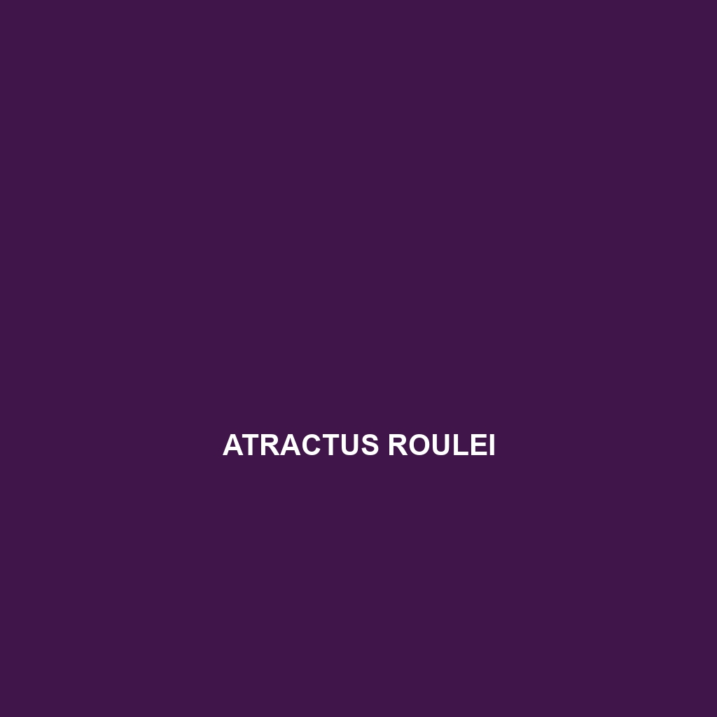 Atractus roulei