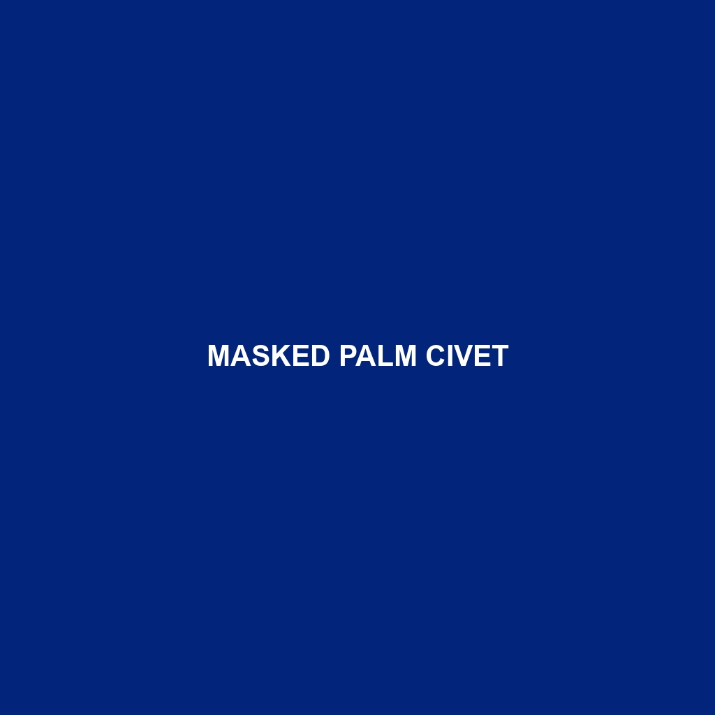 Masked Palm Civet