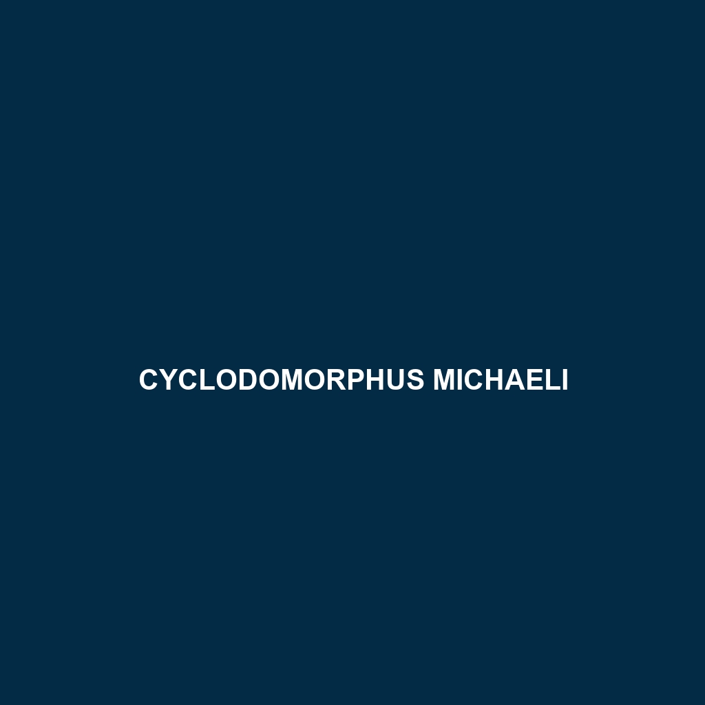 Cyclodomorphus michaeli