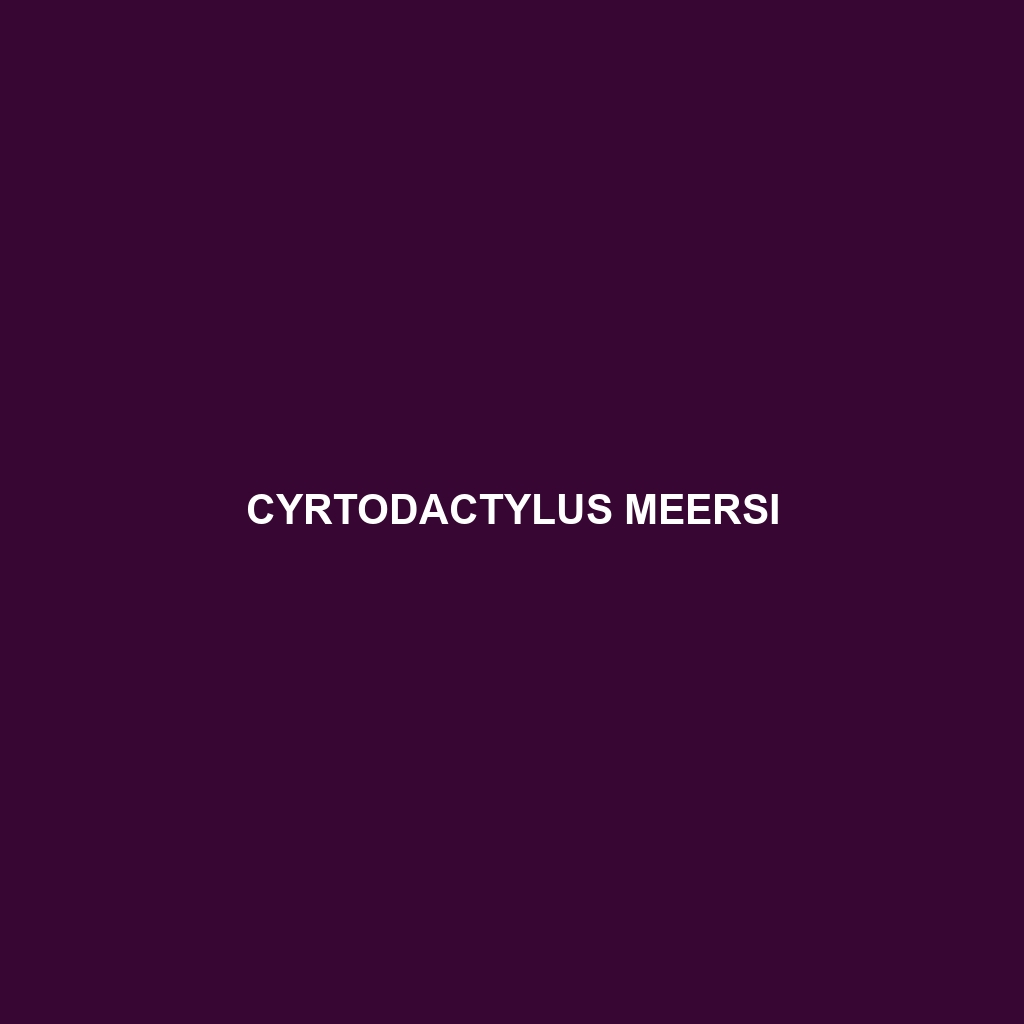 Cyrtodactylus meersi