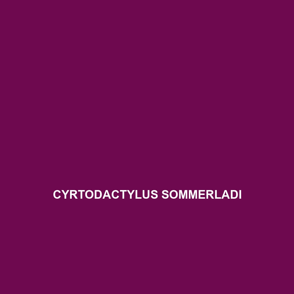 Cyrtodactylus sommerladi