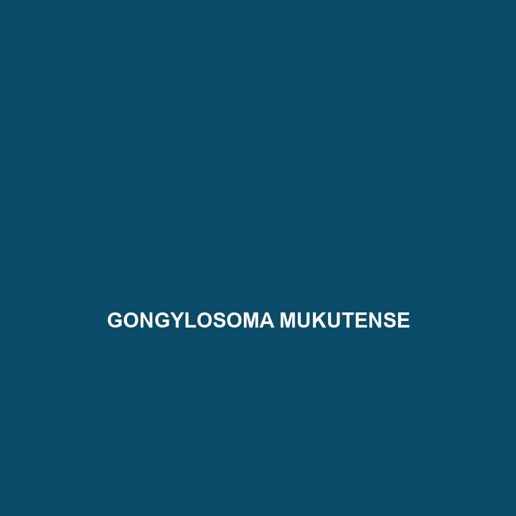 Gongylosoma mukutense