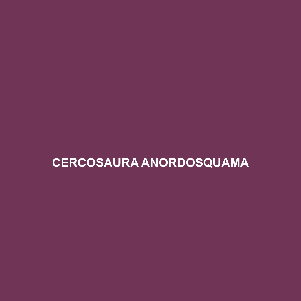 Cercosaura anordosquama