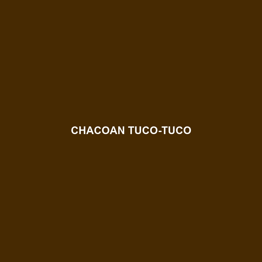 Chacoan Tuco-tuco