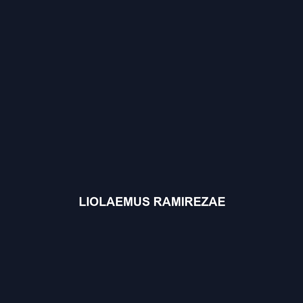 Liolaemus ramirezae