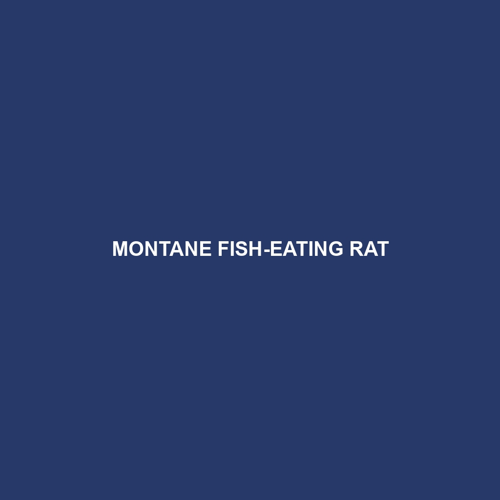 Montane Fish-eating Rat