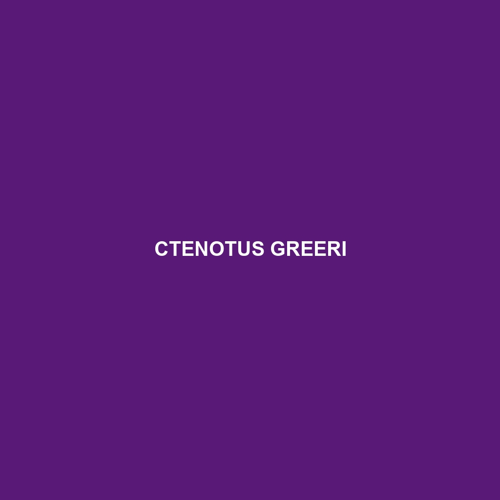 Ctenotus greeri