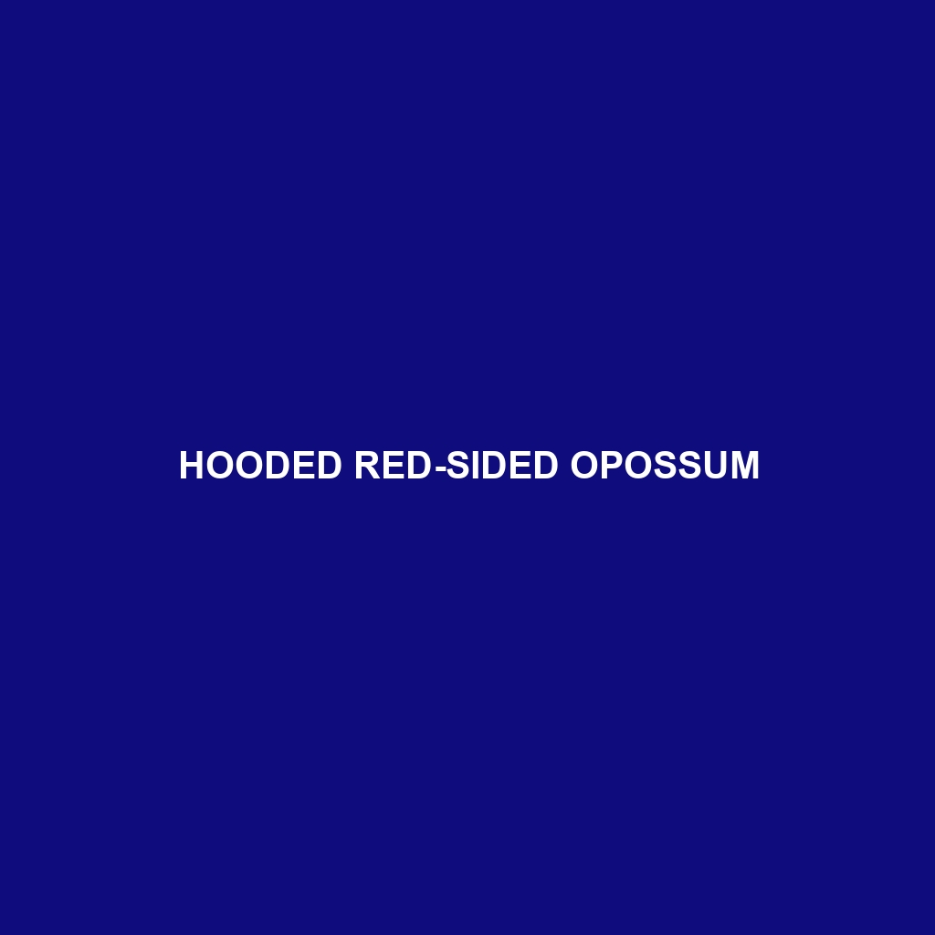 Hooded Red-sided Opossum