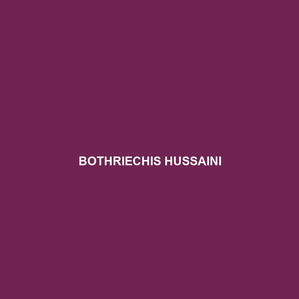 Bothriechis hussaini