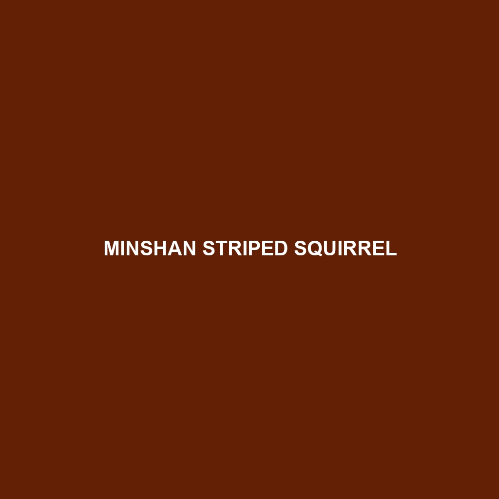 Minshan Striped Squirrel