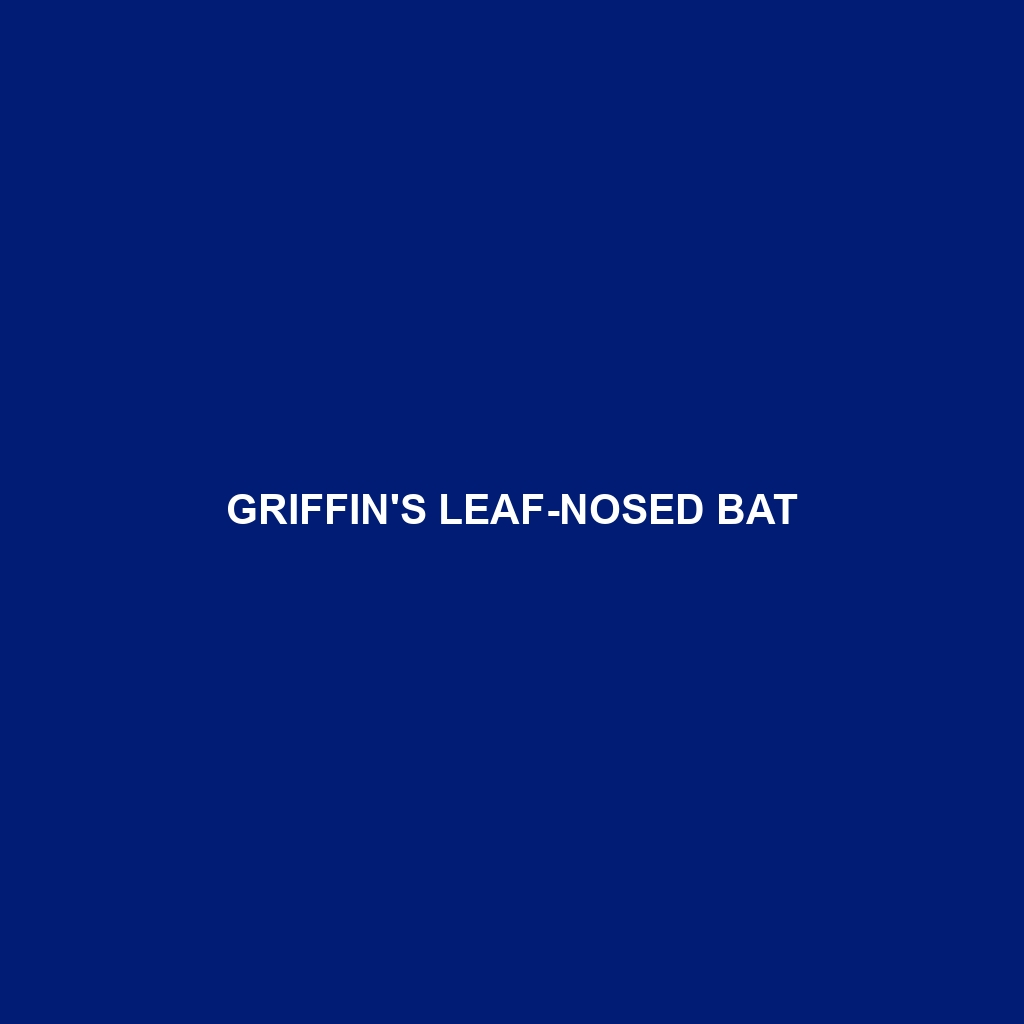 Griffin's Leaf-nosed Bat