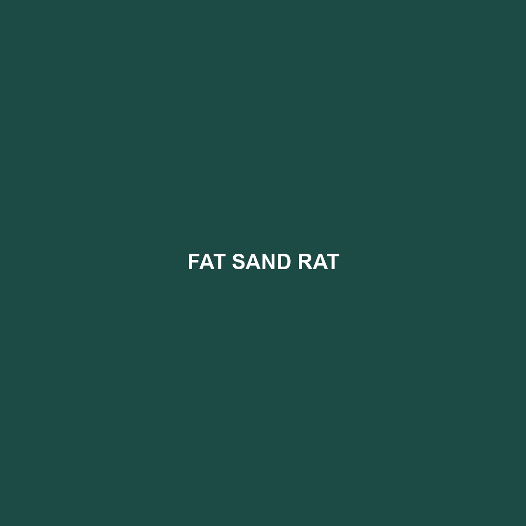 Fat Sand Rat