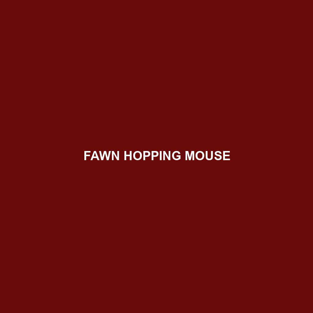 Fawn Hopping Mouse