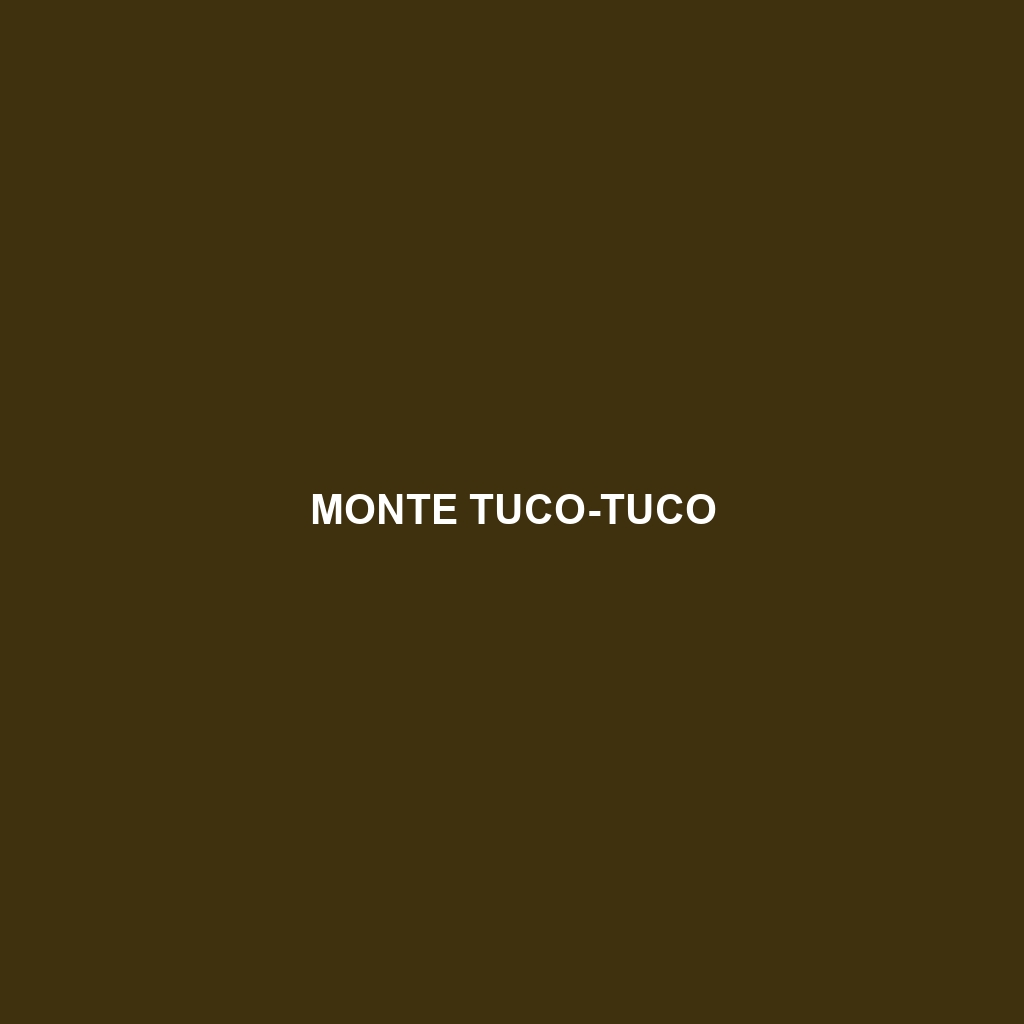 Monte Tuco-tuco