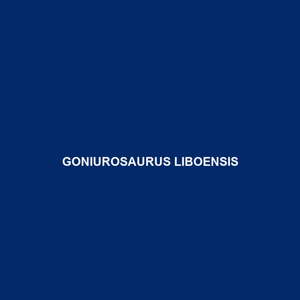 Goniurosaurus liboensis