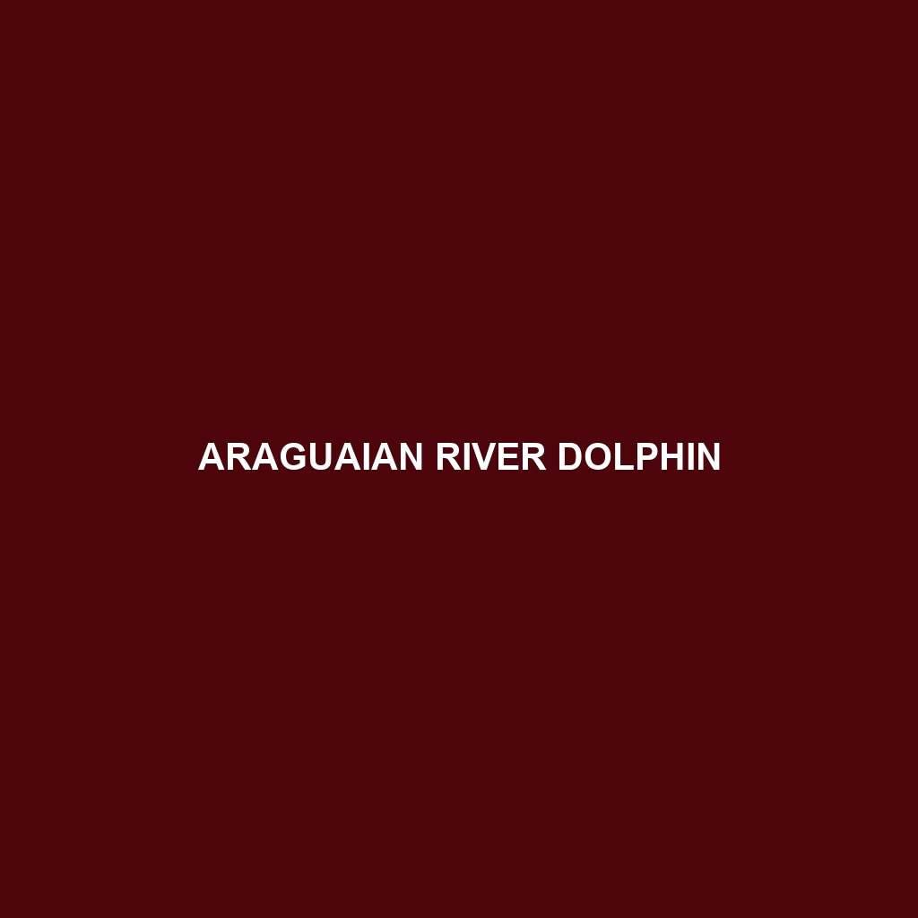 Araguaian River Dolphin