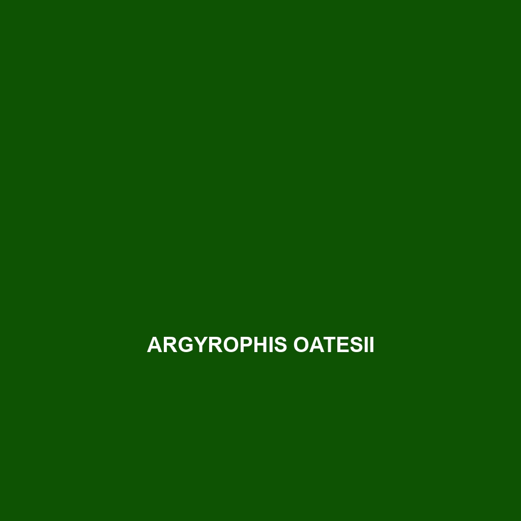 Argyrophis oatesii