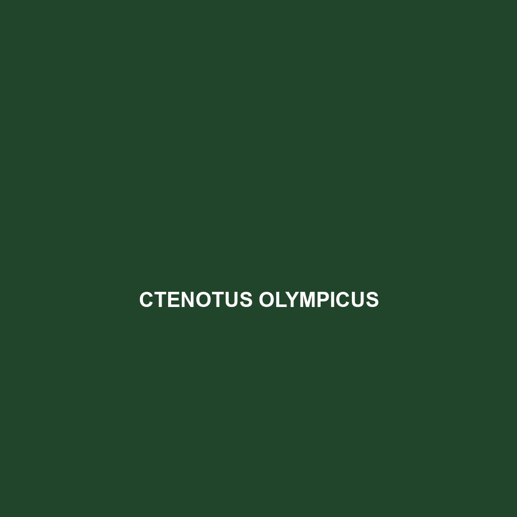 Ctenotus olympicus