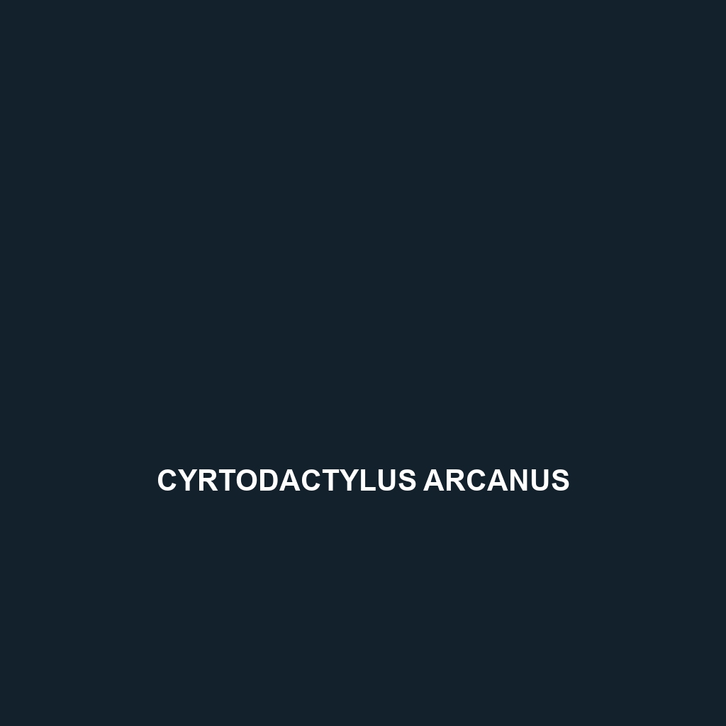 Cyrtodactylus arcanus