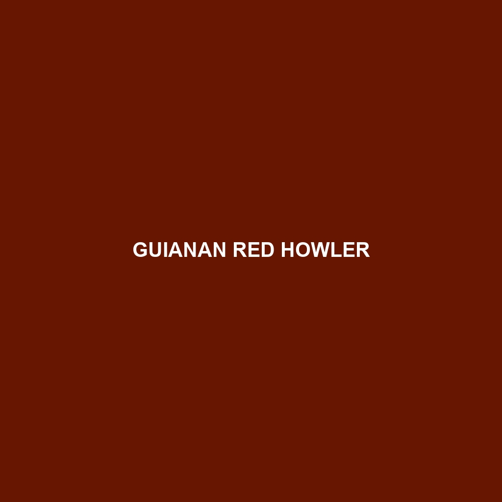 Guianan Red Howler