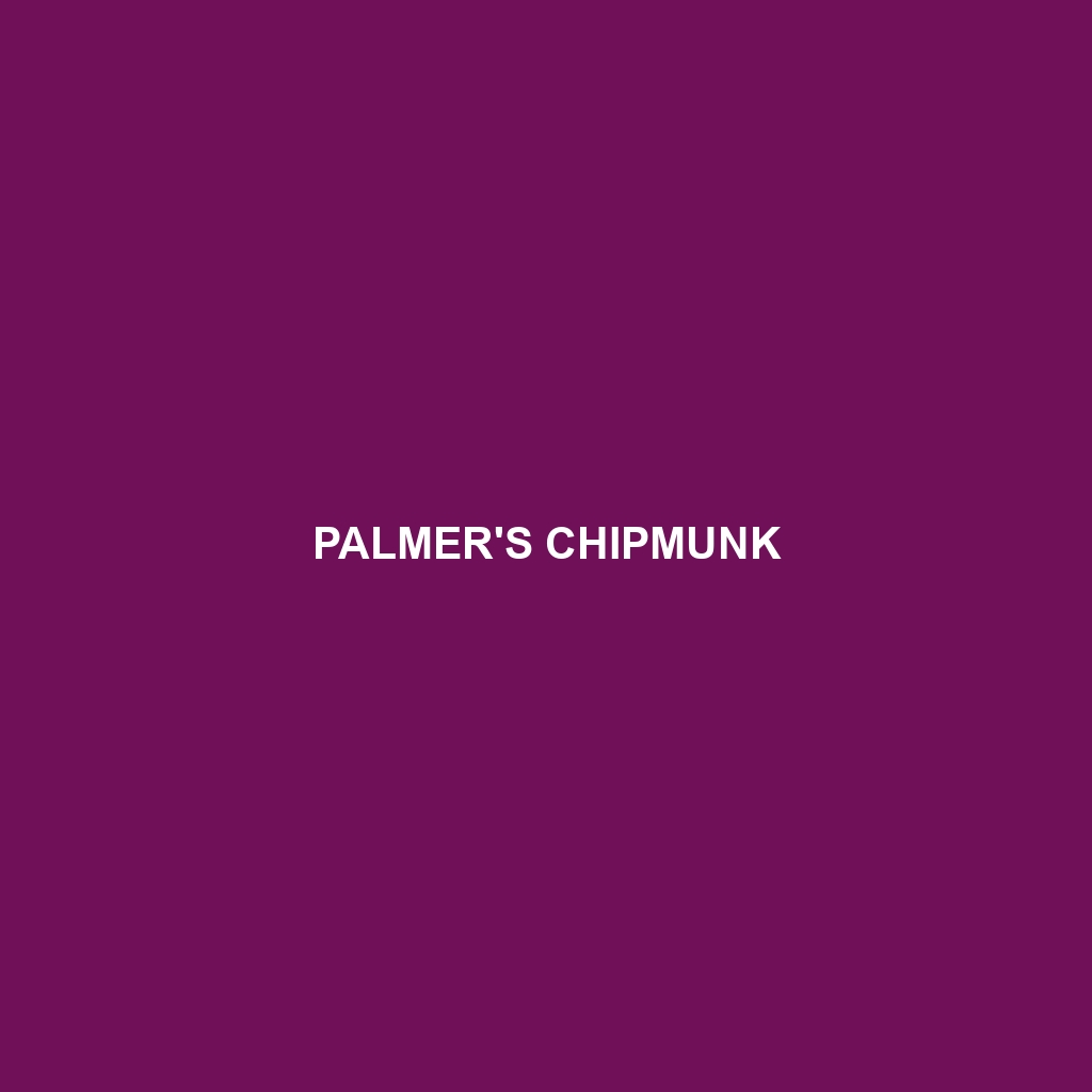 Palmer's Chipmunk