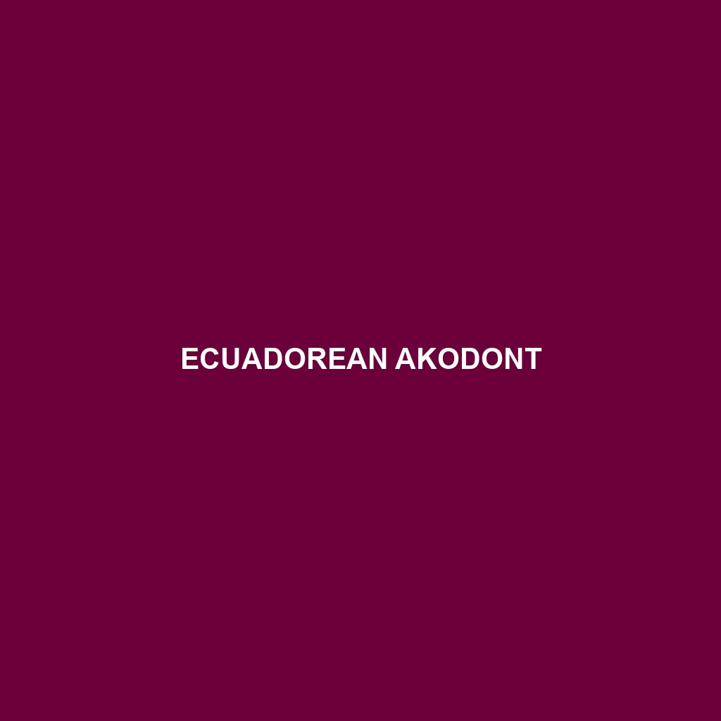 Ecuadorean Akodont