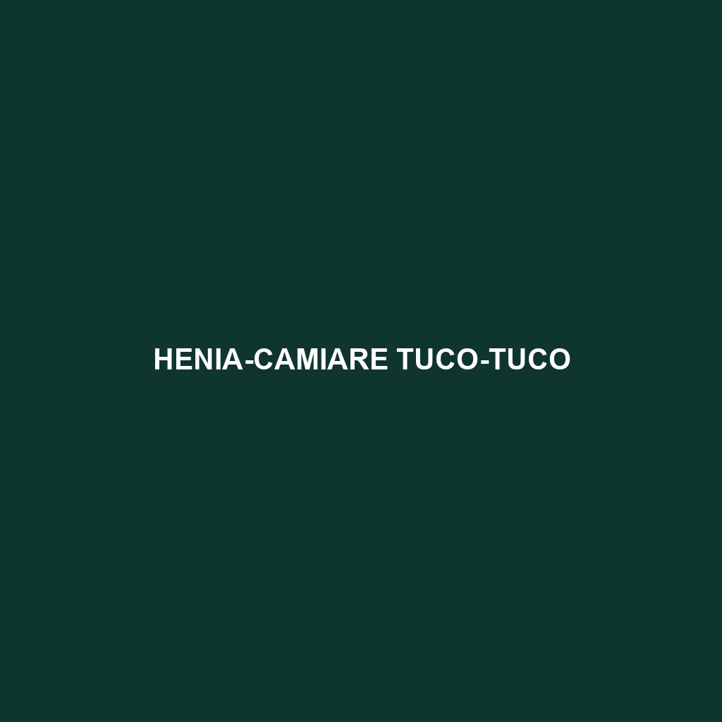 Henia-Camiare Tuco-tuco