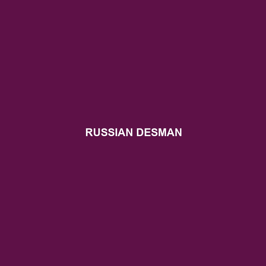 Russian Desman