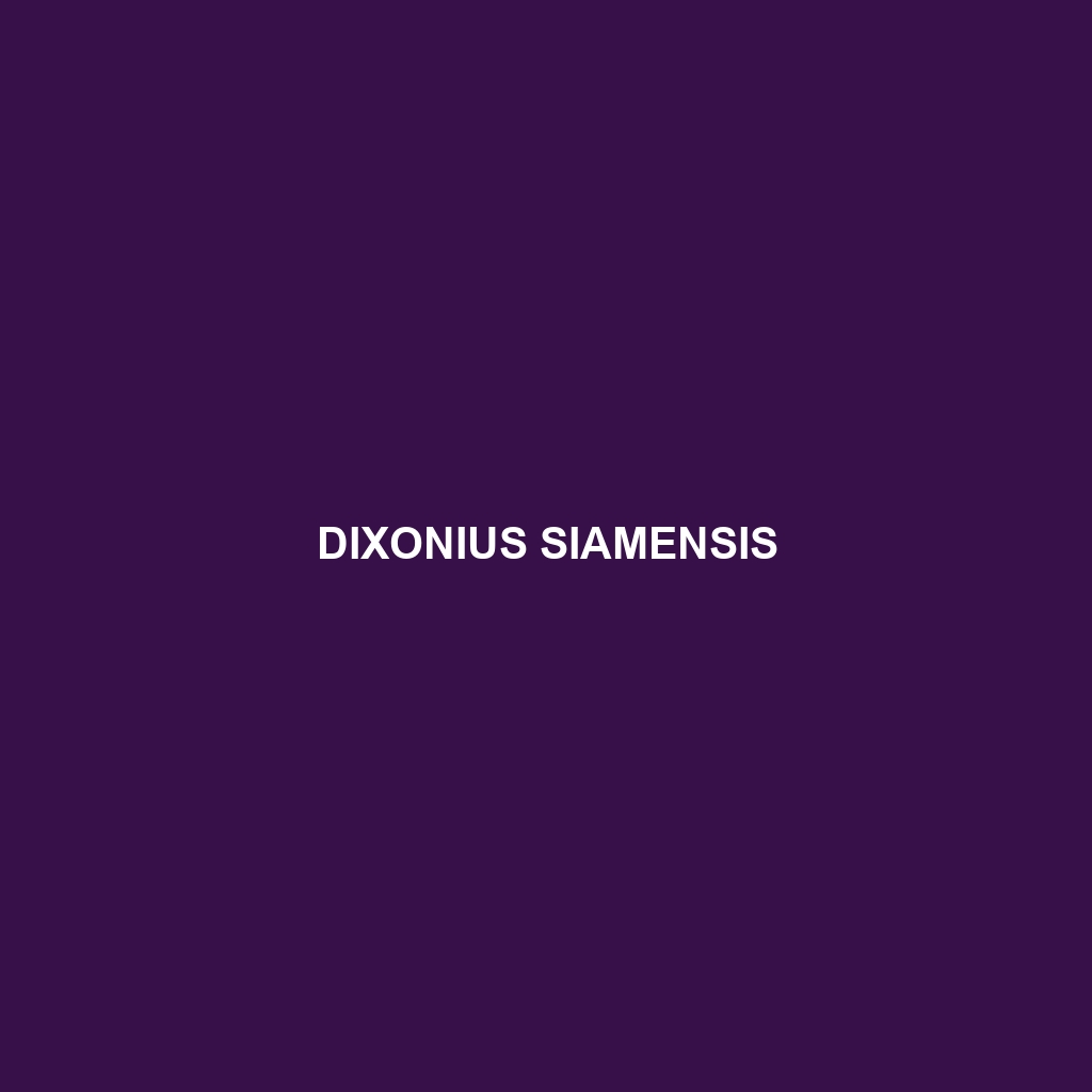 Dixonius siamensis