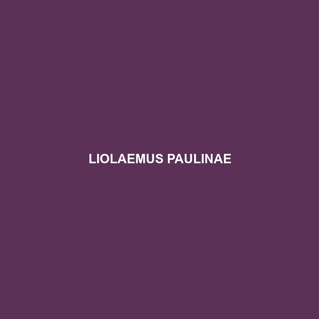 Liolaemus paulinae