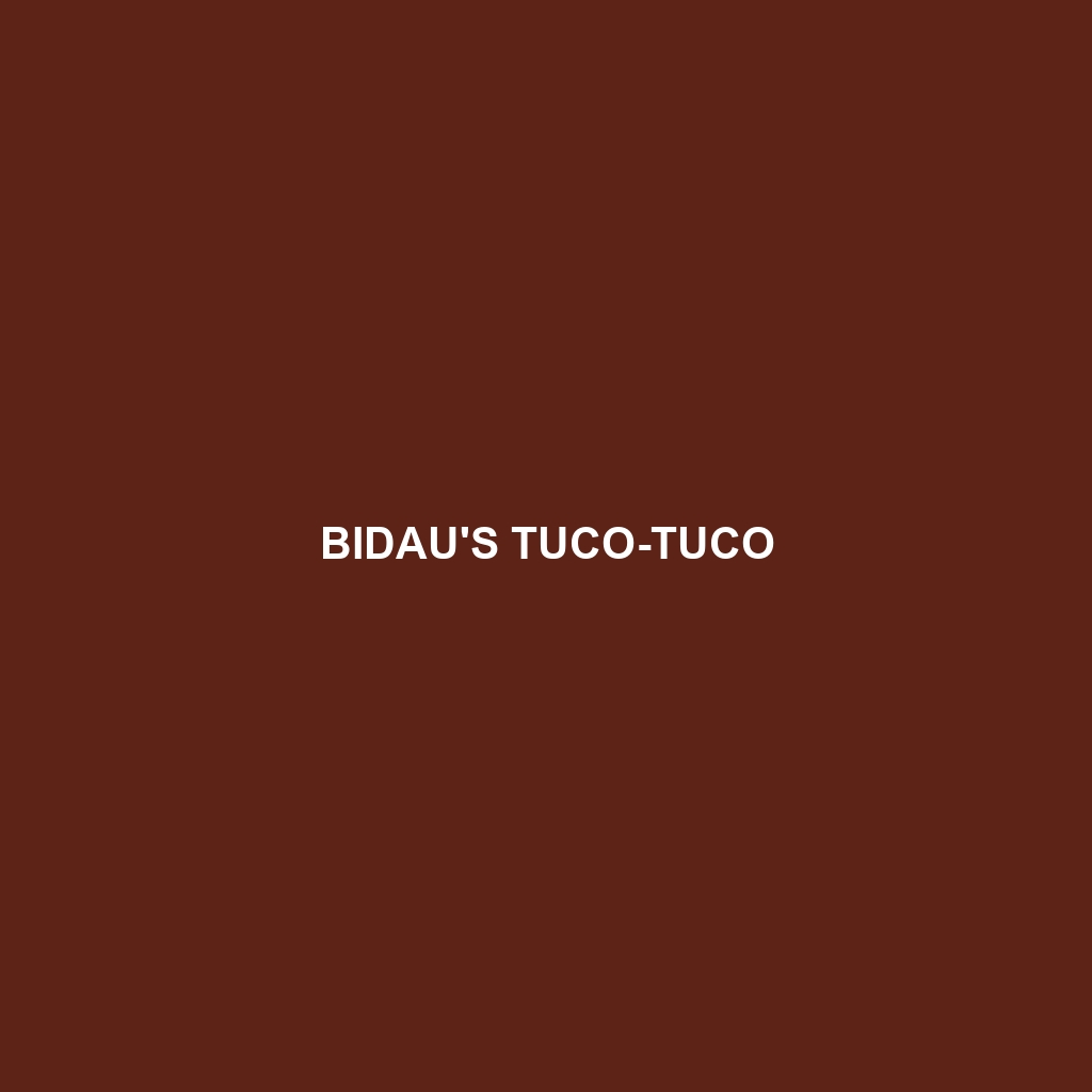 Bidau's Tuco-tuco