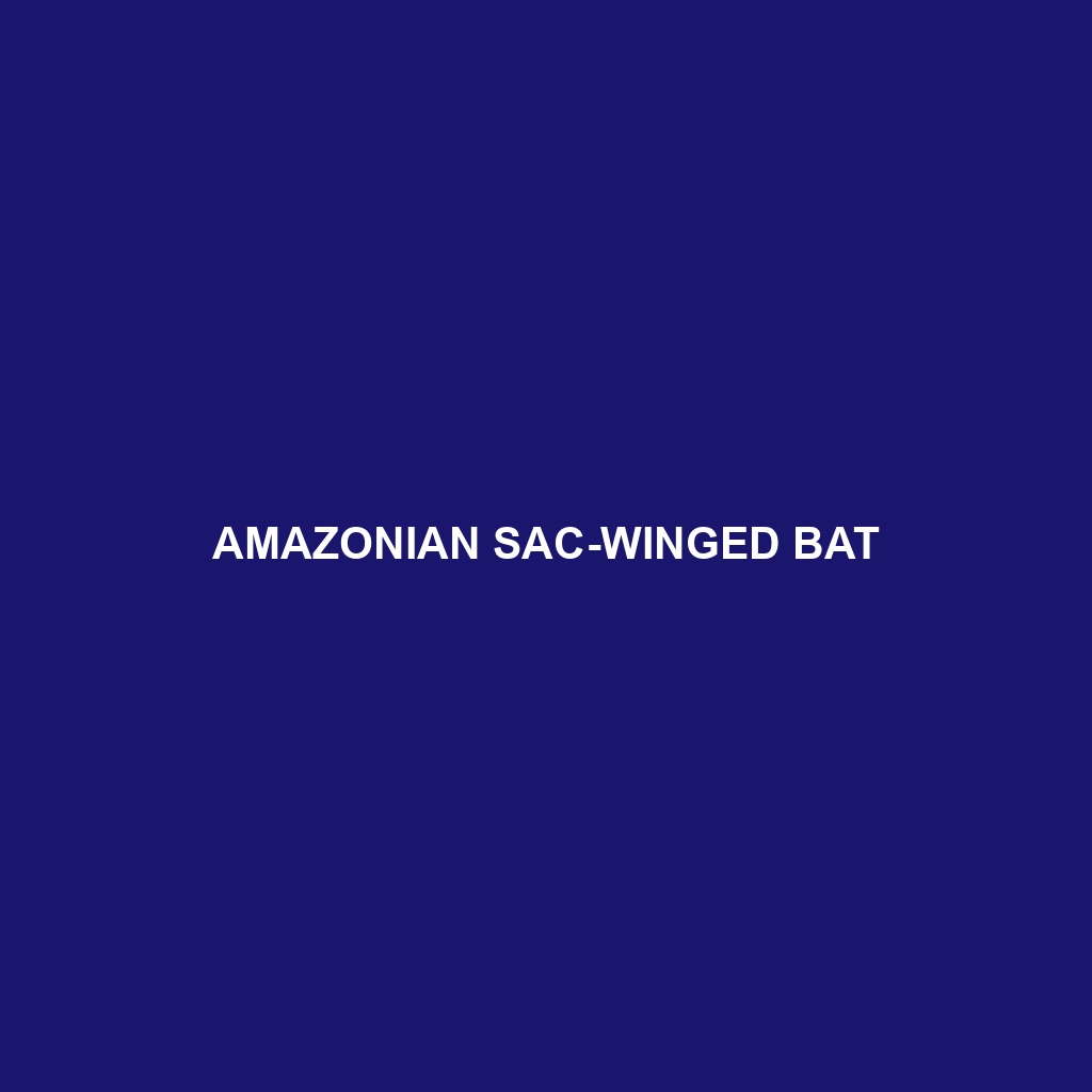 Amazonian Sac-winged Bat