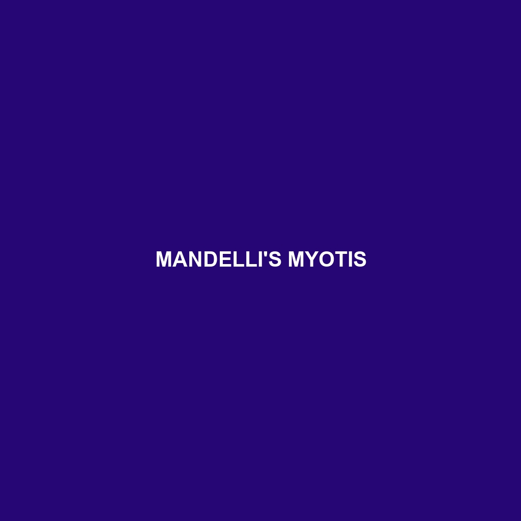 Mandelli's Myotis