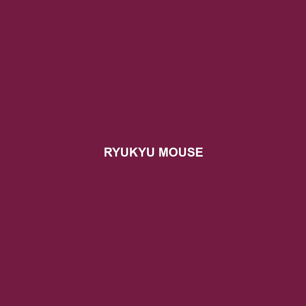 Ryukyu Mouse