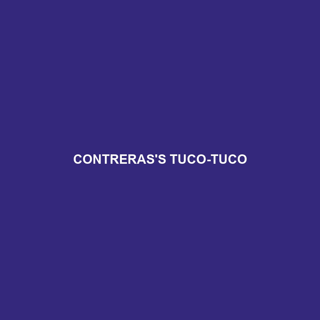 Contreras's Tuco-tuco