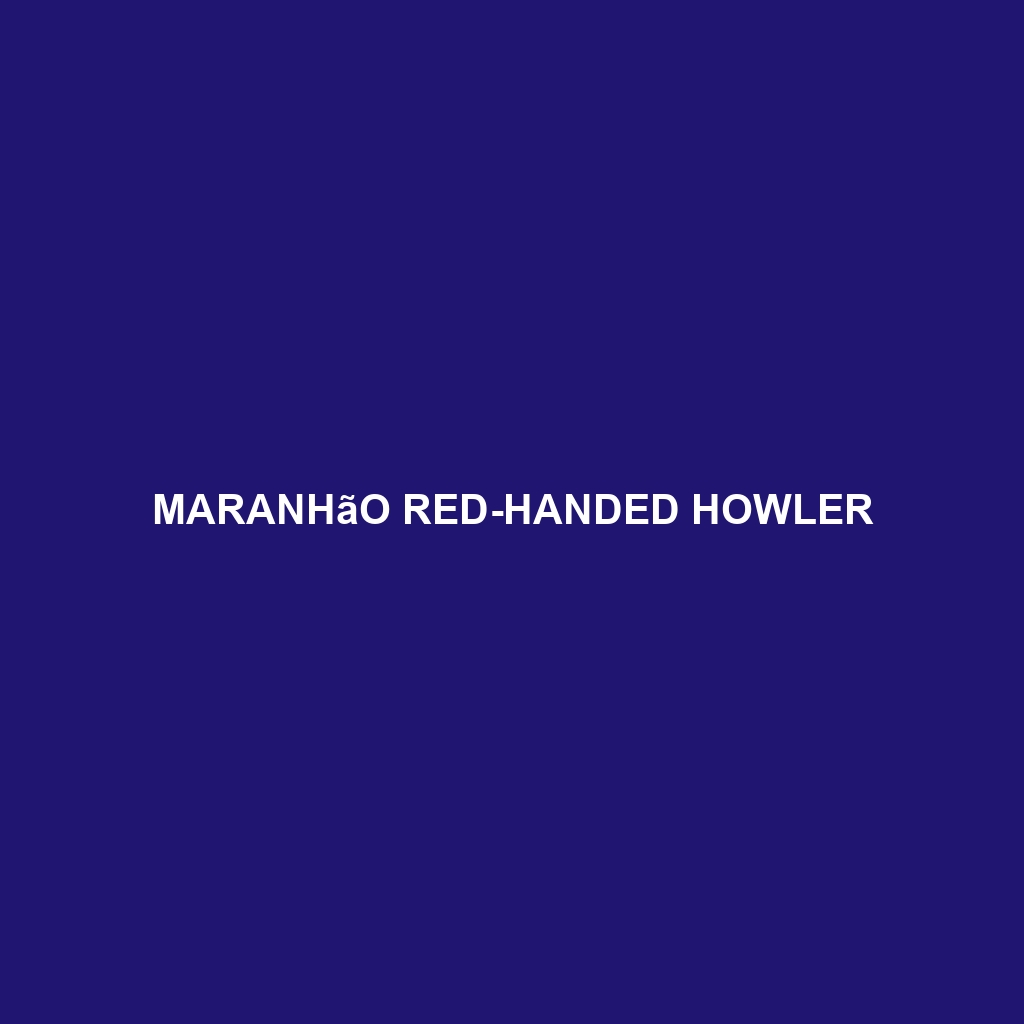 Maranhão Red-handed Howler