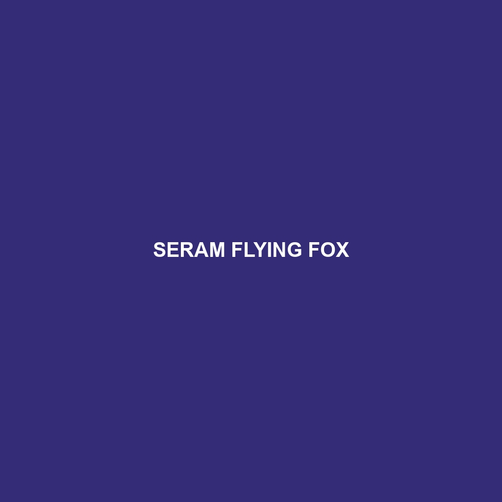 Seram Flying Fox