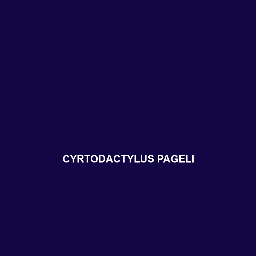 Cyrtodactylus pageli