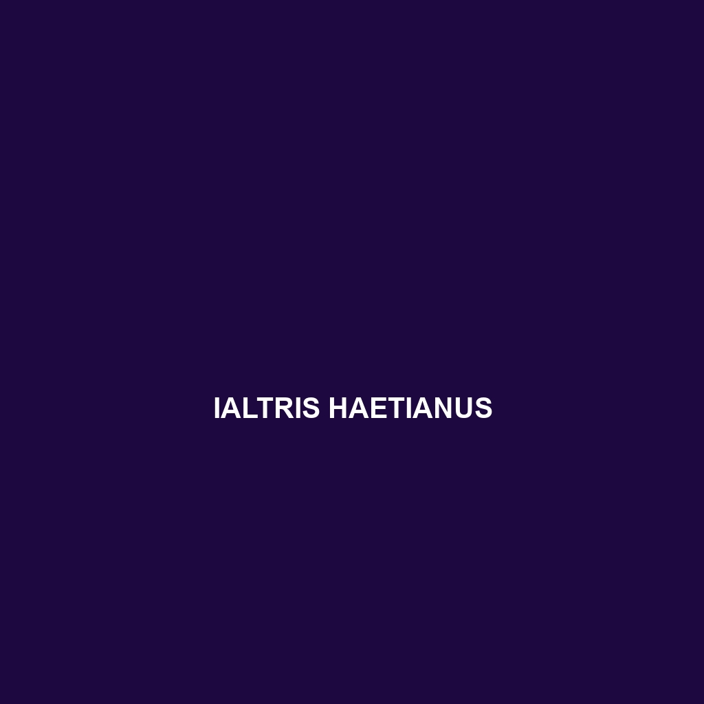 Ialtris haetianus