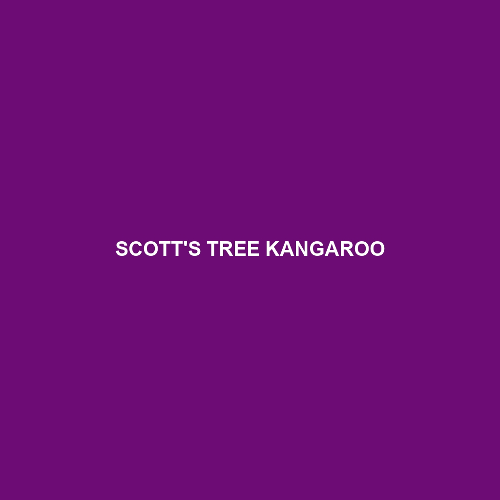 Scott's Tree Kangaroo