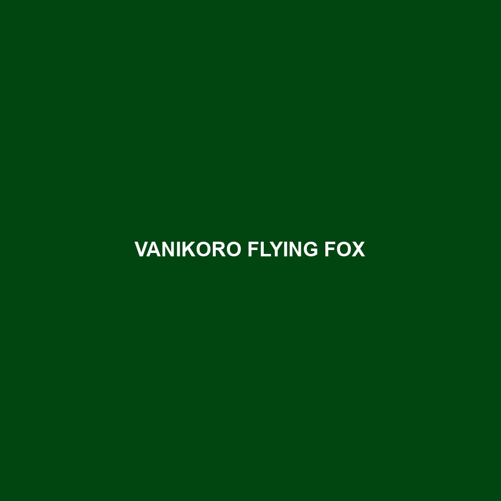 Vanikoro Flying Fox