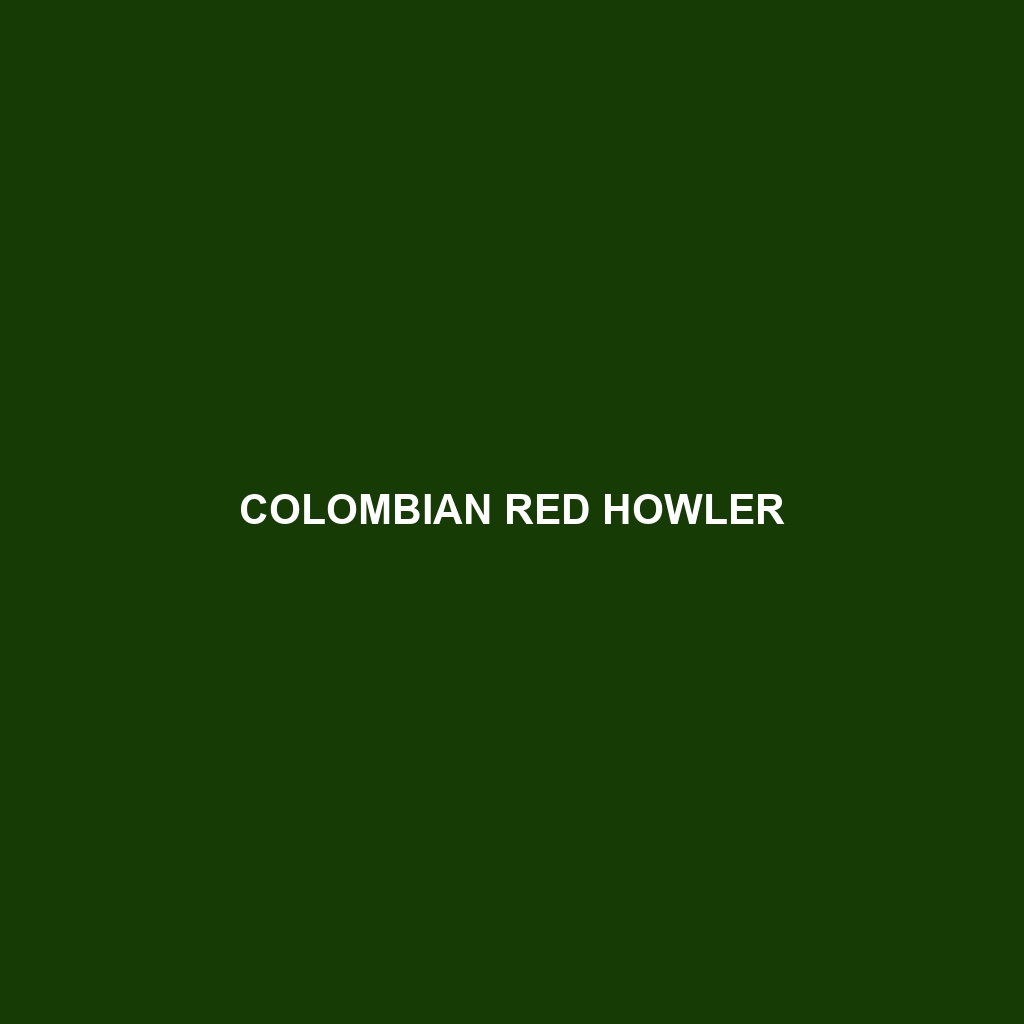 Colombian Red Howler